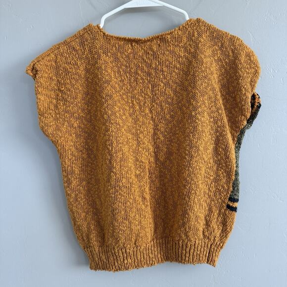 Vintage Worthington Sleeveless Knit Pullover Sweater Woman’s L Boho Geometric - Picture 7 of 7